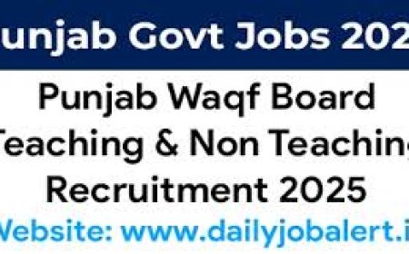 Punjab Waqf Board , Chandigarh wanted teaching and non-teaching posts for Schools