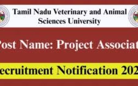 Veterinary College and Research Institute, Namakkal Wanted Project Associate- I