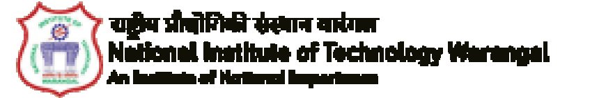 National Institute of Technology Warangal, Wanted JRF